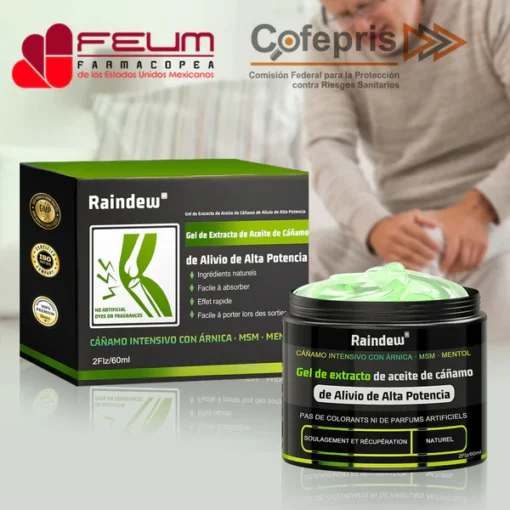 Raindew® High Potency Relief Hemp Oil Extract Gel