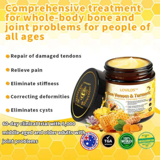 Bee Venom＆Turmeric Arthritis Therapy Cream