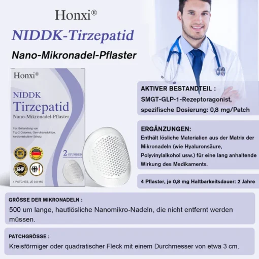 𝗛𝗼𝗻𝘅𝗶® 𝗡𝗜𝗗𝗗𝗞-𝗧𝗶𝗿𝘇𝗲𝗽𝗮𝘁𝗶𝗱 𝗡𝗮𝗻𝗼-𝗠𝗶𝗸𝗿𝗼𝗻𝗮𝗱𝗲𝗹-𝗣𝗳𝗹𝗮𝘀𝘁𝗲𝗿