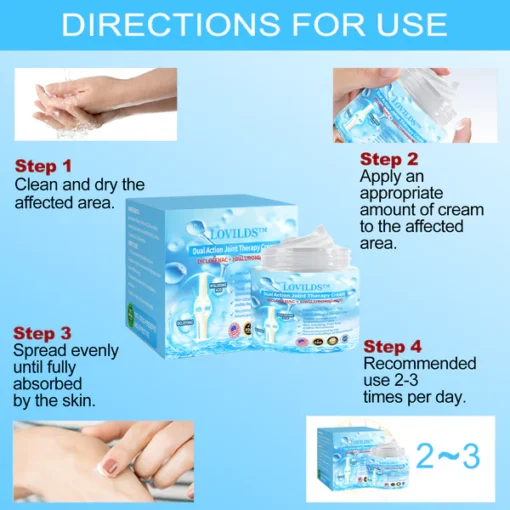 LOVILDS™ 7 Day Rapid Joint & Bone Therapy Cream USA Orthopaedics (AAOS) Approved