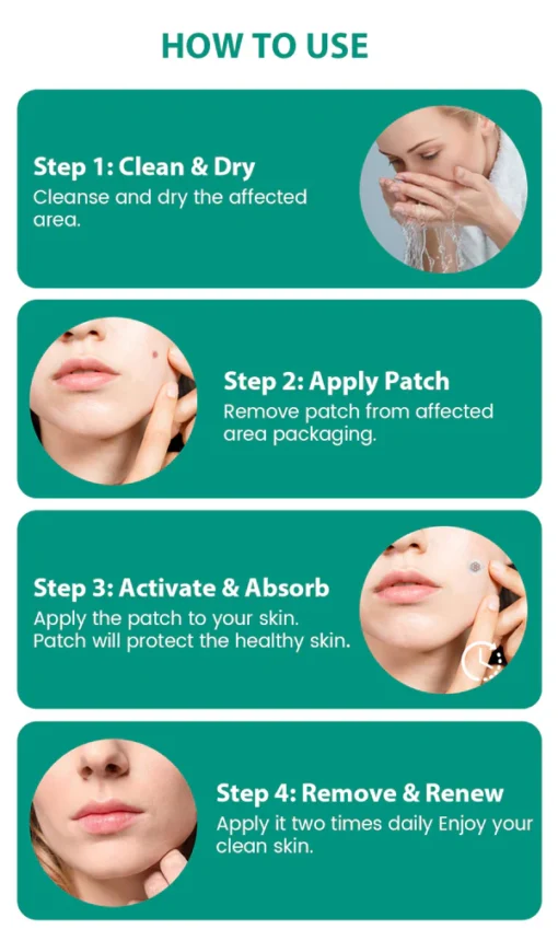 Oveallgo® Magnesium MicroPin Target & Clear Wart Removal Patch