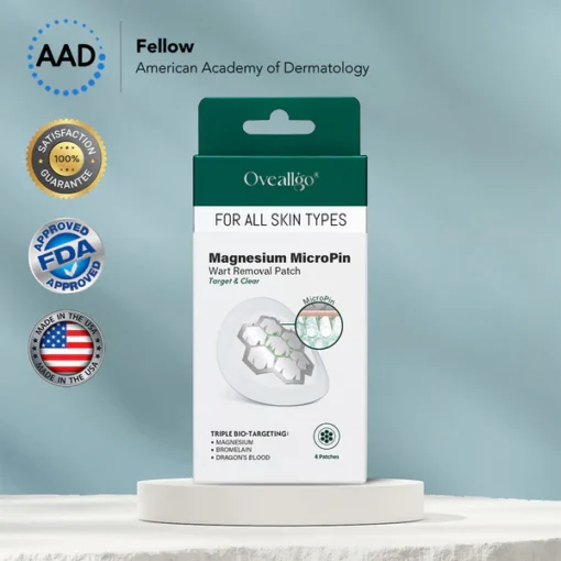 Oveallgo® Magnesium MicroPin Target & Clear Wart Removal Patch
