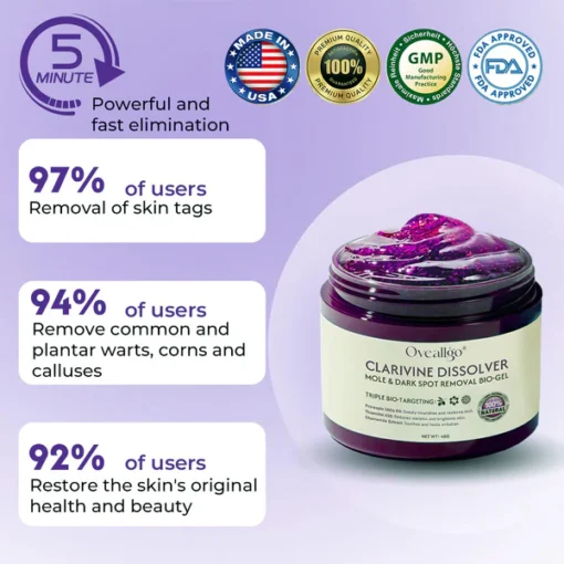 Oveallgo® Clarivine Dissolver Mole & Dark Spot Removal Bio-Gel