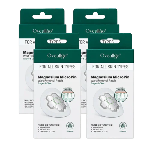 Oveallgo® Magnesium MicroPin Target & Clear Wart Removal Patch