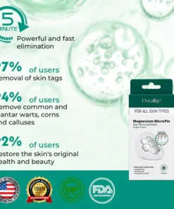 Oveallgo® Magnesium MicroPin Target & Clear Wart Removal Patch