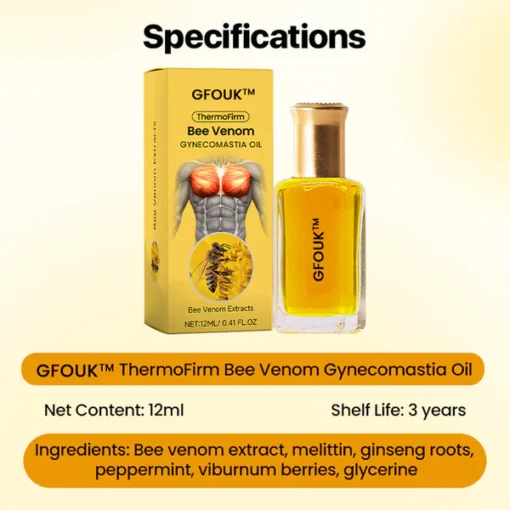 GFOUK™ ThermoFirm Bee Venom Gynecomastia Oil