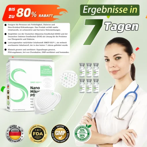 Oyikey®SMGT-GLP-1 nano-microneedle patch