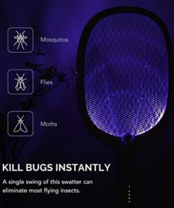 Rechargeable Electric Mosquito Killer Fly Swatter