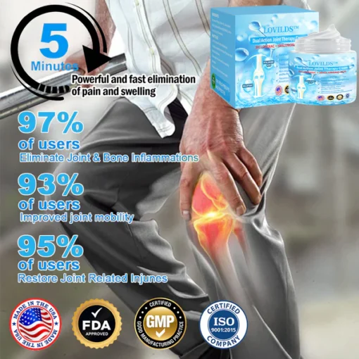 LOVILDS™ 7 Day Rapid Joint & Bone Therapy Cream USA Orthopaedics (AAOS) Approved