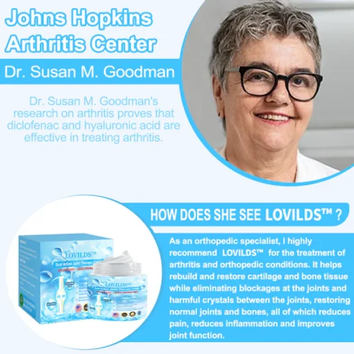 LOVILDS™ 7 Day Rapid Joint & Bone Therapy Cream USA Orthopaedics (AAOS) Approved