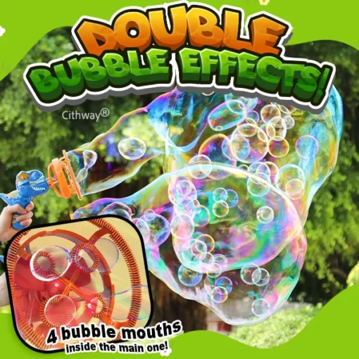 Cithway® Fun Dino Bubble Blaster Toy