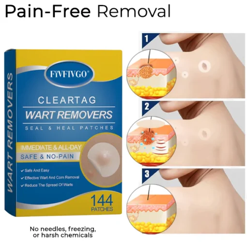 Fivfivgo® ClearTag Wart Removers: Seal & Heal Patches