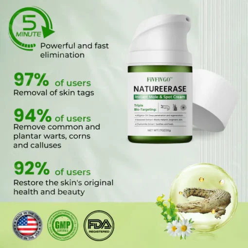 Official Store: Fivfivgo™ NatureErase Instant Mole & Spot Cream