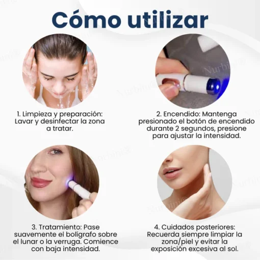 Nurbini® Non-Invasive Mole and Wart Removal Laser Pen