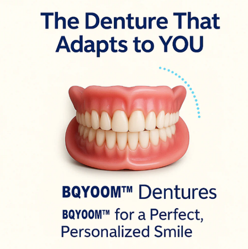 BQYOOM™ Custom-Fit Functional Dentures – Full Set