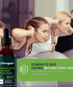 CHLOROPHYLL DROPS FOR DETOXIFICATION AND LIVER CARE