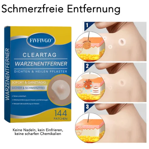 Fivfivgo® ClearTag Wart Remover: Seal & Heal Patches