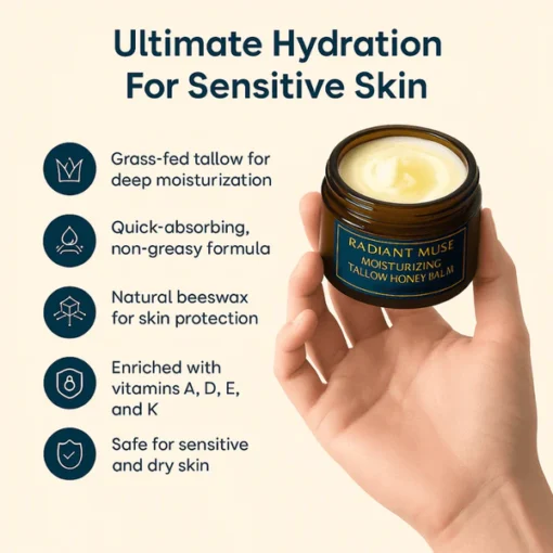Radiant Muse Tallow Honey Balm