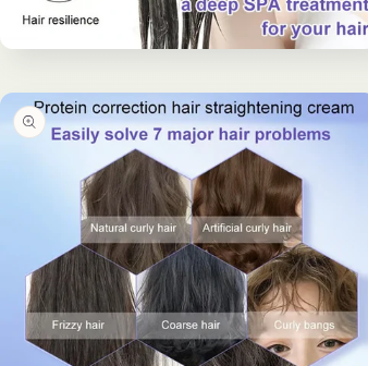 Protein Correction Hair Straightening Cream