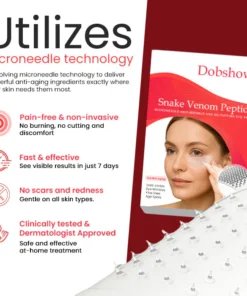 Dobshow® Snake Venom Peptide Microneedle Anti-Wrinkle and De-Puffing Eye Patch