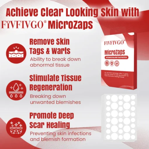 Fivfivgo® MicroZaps Hydrocolloid Tag Patch