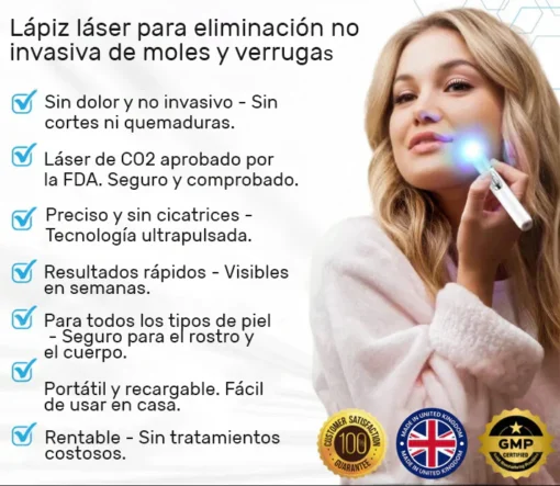 Non-invasive laser pen for mole and wart removal (atravor™)
