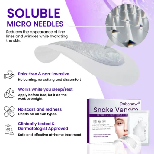 Dobshow® Snake Venom Peptide Microneedle Eye Patch