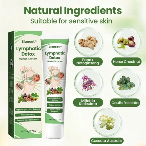 Biancat™ Lymphatic Detox Herbal Cream | Relieves Circulatory Problems in 5 Minutes