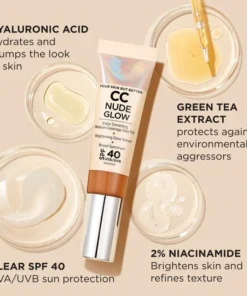 CC Nude Glow Lightweight Foundation + Glow Serum with SPF 40