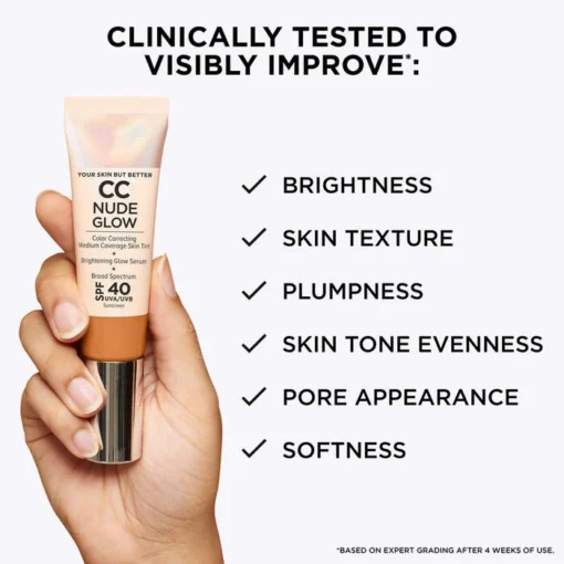 CC Nude Glow Lightweight Foundation + Glow Serum with SPF 40