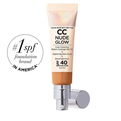 CC Nude Glow Lightweight Foundation + Glow Serum with SPF 40