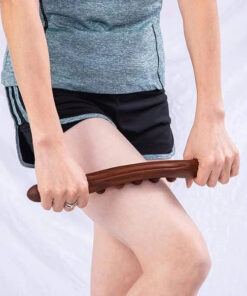Wooden lymphatic massage stick