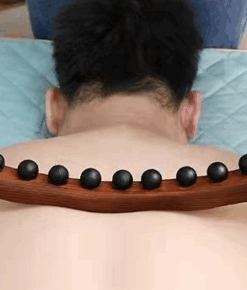 Wooden lymphatic massage stick