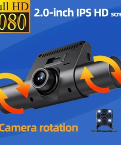 1080P 4-Channel Dash Cam with Night Vision